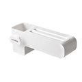 White plastic kitchen knife rack with 26cm height for countertop organisation