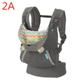 Multifunctional baby carrier in navy blue with adjustable front-hold sling, shoulder straps, 15kg maximum load, linen cloth and 210T pongee