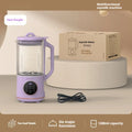 Automatic cytoderm breaking soybean milk machine with 1.2L glass body in milky white colour