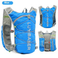 Multifunctional nylon running backpack with reflective elements in six colour options