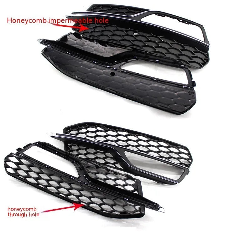 Black ABS bumper fog lamp grille for Audi A3 Sport S3 2013-2016 model