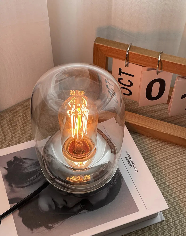 Simple modern geometric waterless ambience light with essential oil function