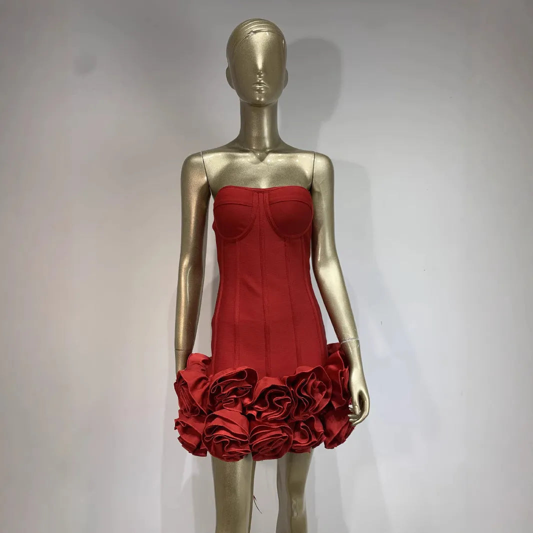 Women's solid colour mid-waist dress in polyester fabric with European sizing