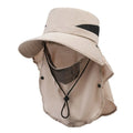 Men's polyester fisherman hat with big brim, adjustable free size and sunshade function