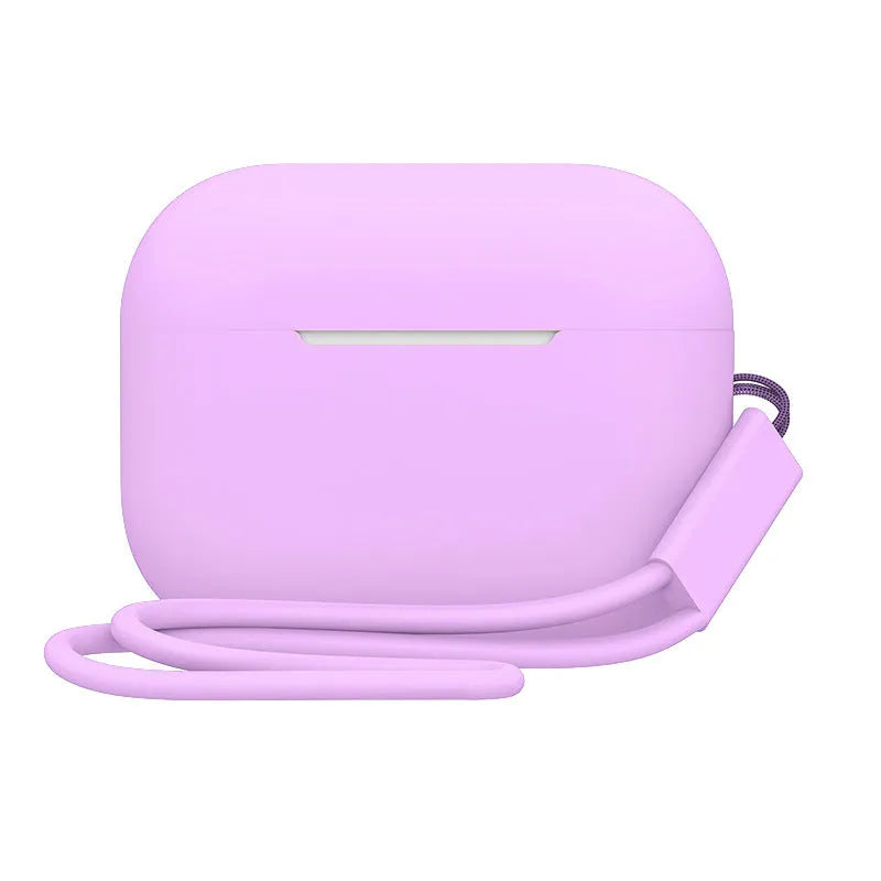 Silicone protective case with lanyard for AirPods Pro 2 charging case in multiple colour options