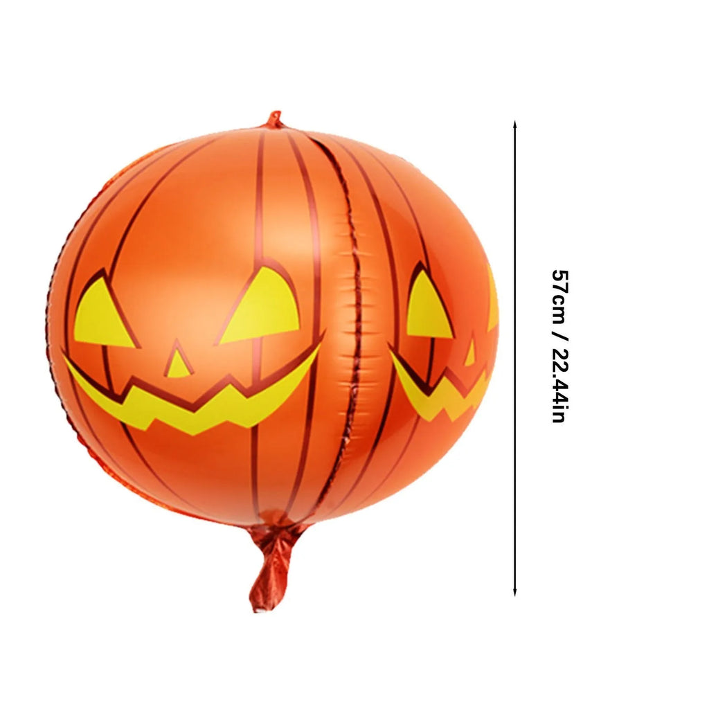 Red Halloween eyeball balloon with bloodshot design, inflated to 40 cm diameter.