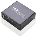 Black HDMI to DVI converter unit with a 1.5m cable and coaxial audio output port.