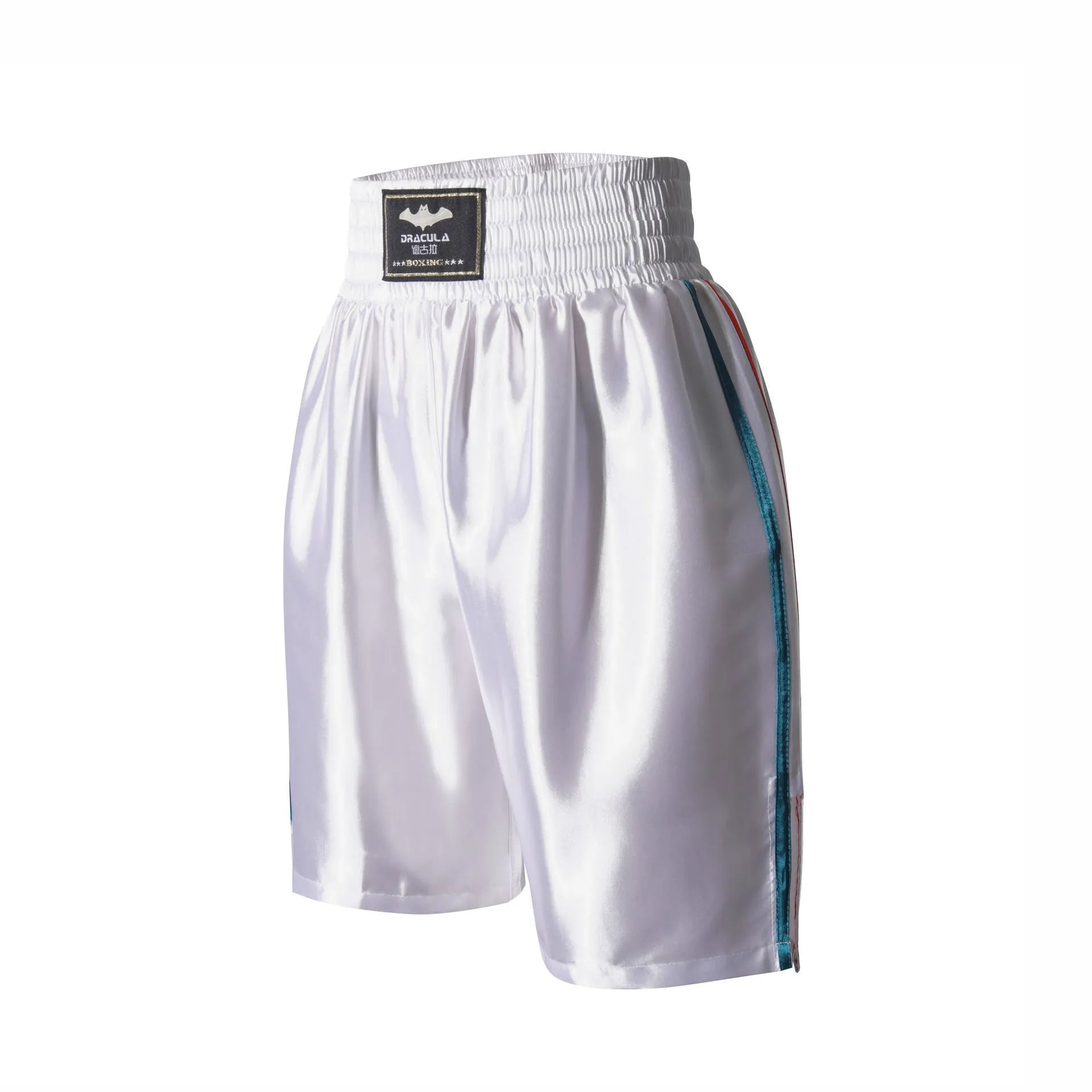 Professional Sanda fighting shorts in black and red double-layer nylon fabric unisex design size L