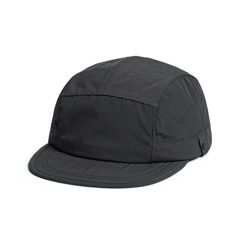 Breathable dome crown summer sun hat in army green with a soft front tongue cap for sun protection.