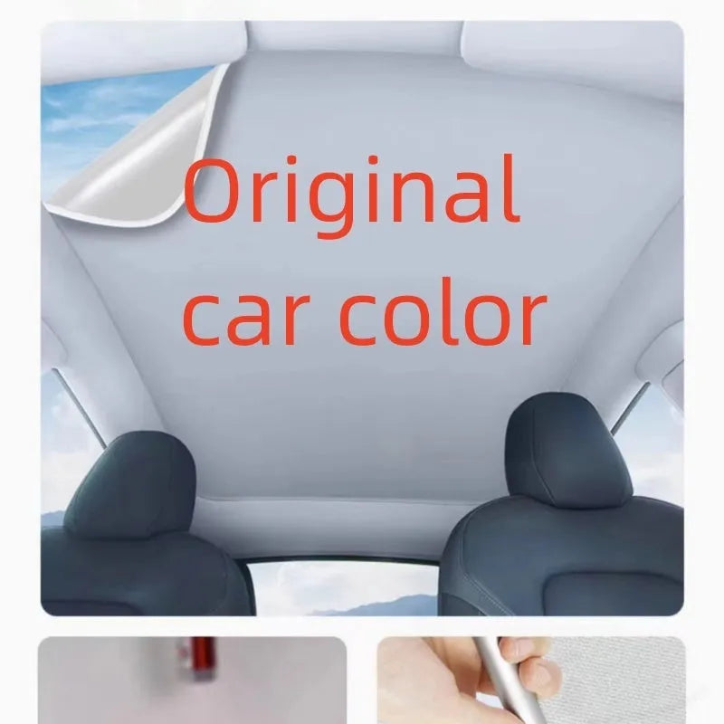Silicone electrostatic car sunshade with plaid pattern in black colour for special vehicles
