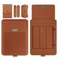 Imitation leather notebook liner storage bag for 11-17 inch laptops in black