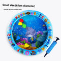 PVC inflatable pet water cooling mattress with aquatic designs for summer use