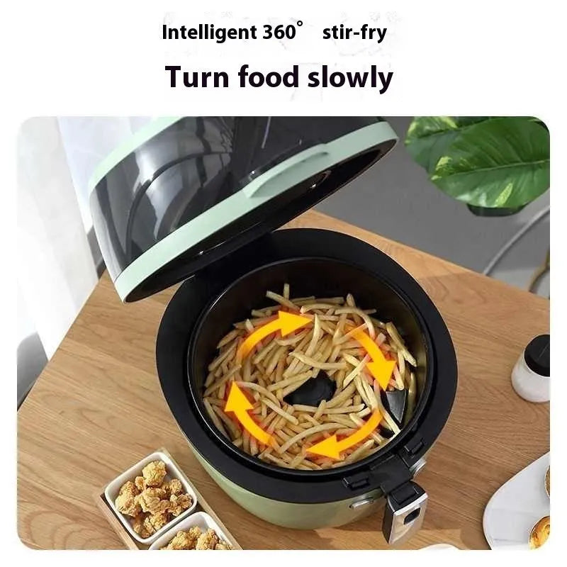 8L air fryer oven with mechanical buttons, nano-ceramic coating and EU conversion plug