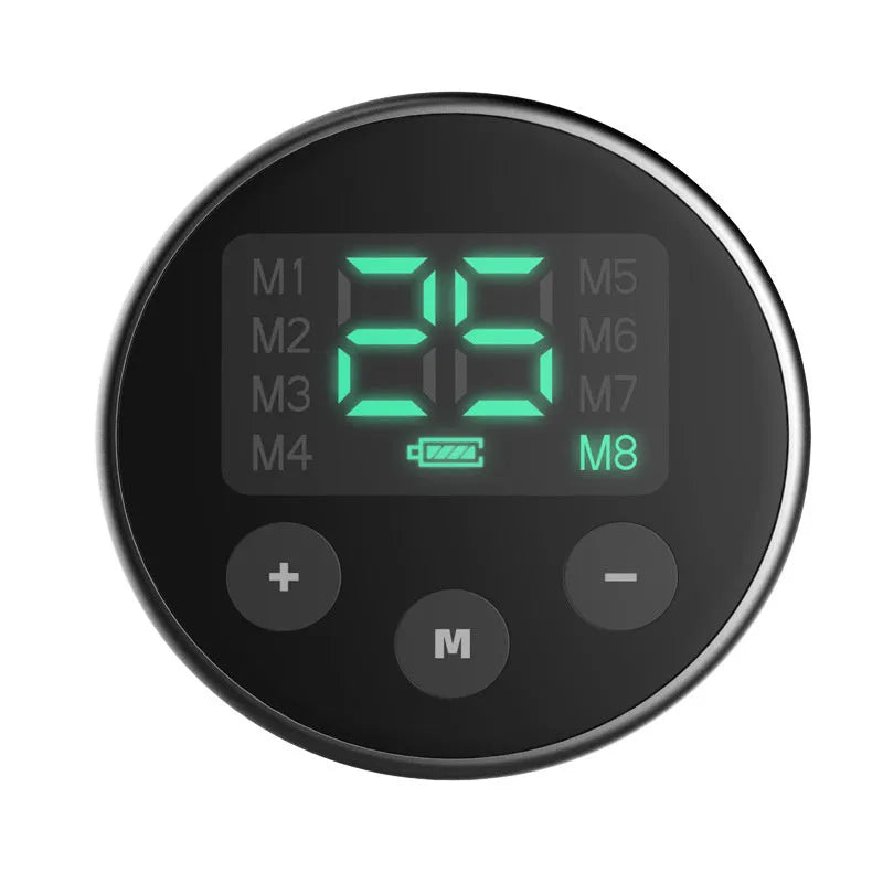 Blue EMS abdominal slimming belt with wireless remote control and electrotherapy stickers