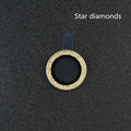 iPhone camera lens protector with black aluminium alloy ring and tempered glass film installed on an iPhone 12 Pro.