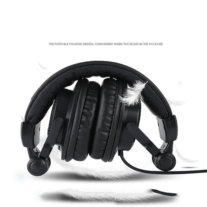 Tianyun HP-960B black electronic piano monitor headset with 3.5mm plug and long cable