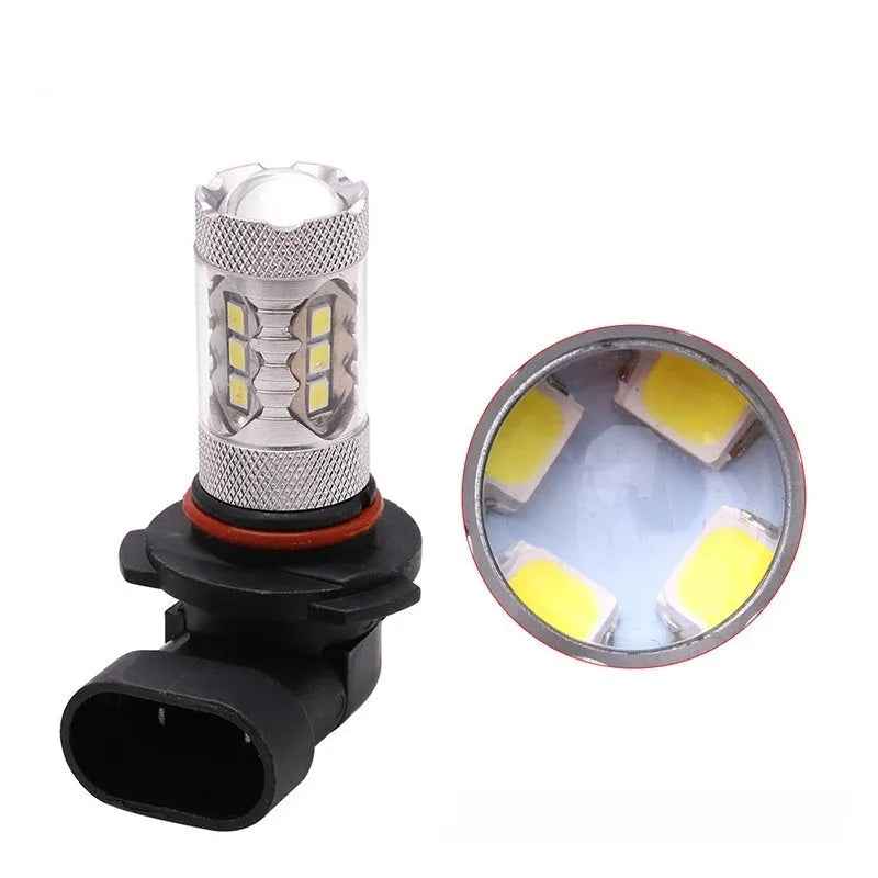 Car high power front fog-proof light with 6000K white beam, aluminium housing, 47x70mm