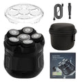 Men's hair clipper 6D magnetic suction six-blade rotary shaver digital display 8750 USB rechargeable