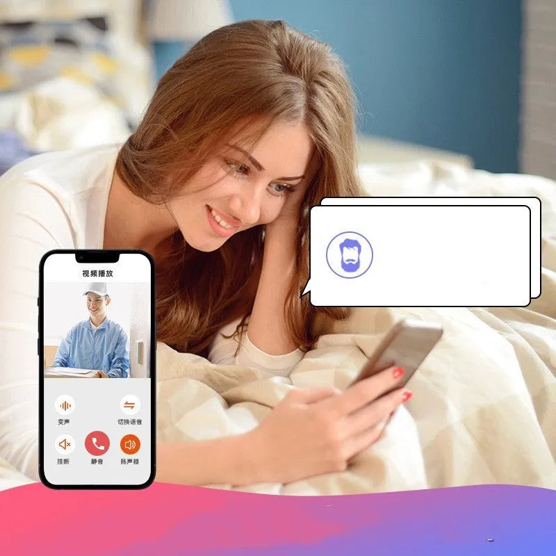 Doodle Smart Visual Doorbell V8 wireless two-way intercom in black or white with USB charging