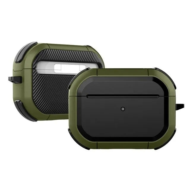 AirPods 1, 2 and Pro protective shell case in multiple colours showing TPU and PC construction
