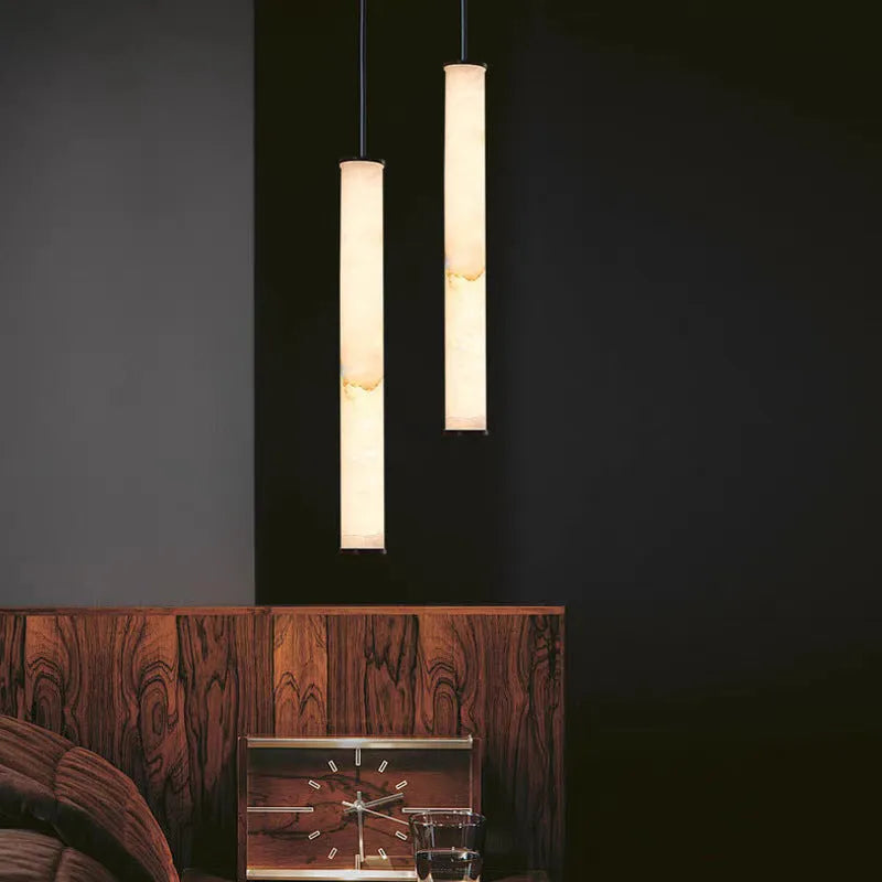 Nordic marble small droplight 40cm high warm light for bedroom dining room