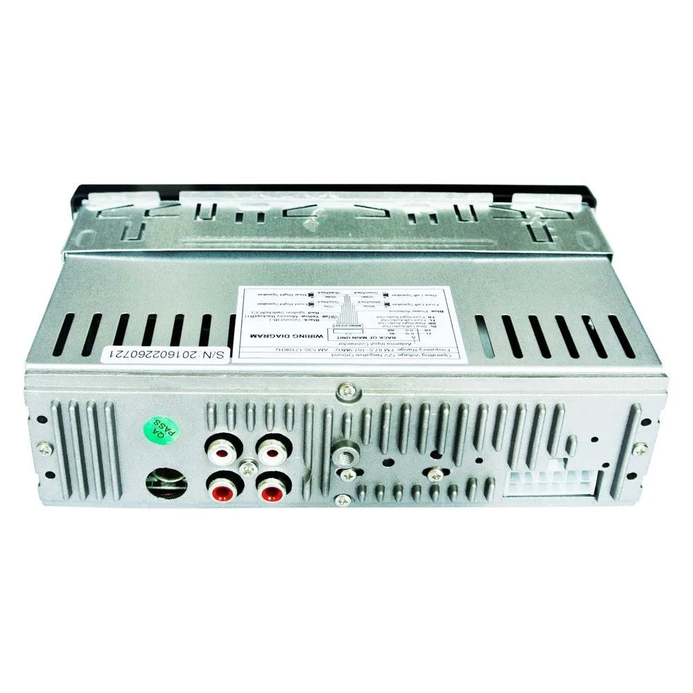Car Bluetooth FM MP3 stereo receiver with USB and SD card slots on front panel
