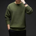 Ankela red low collar thickened polyester sweater for women, sizes M to 5XL