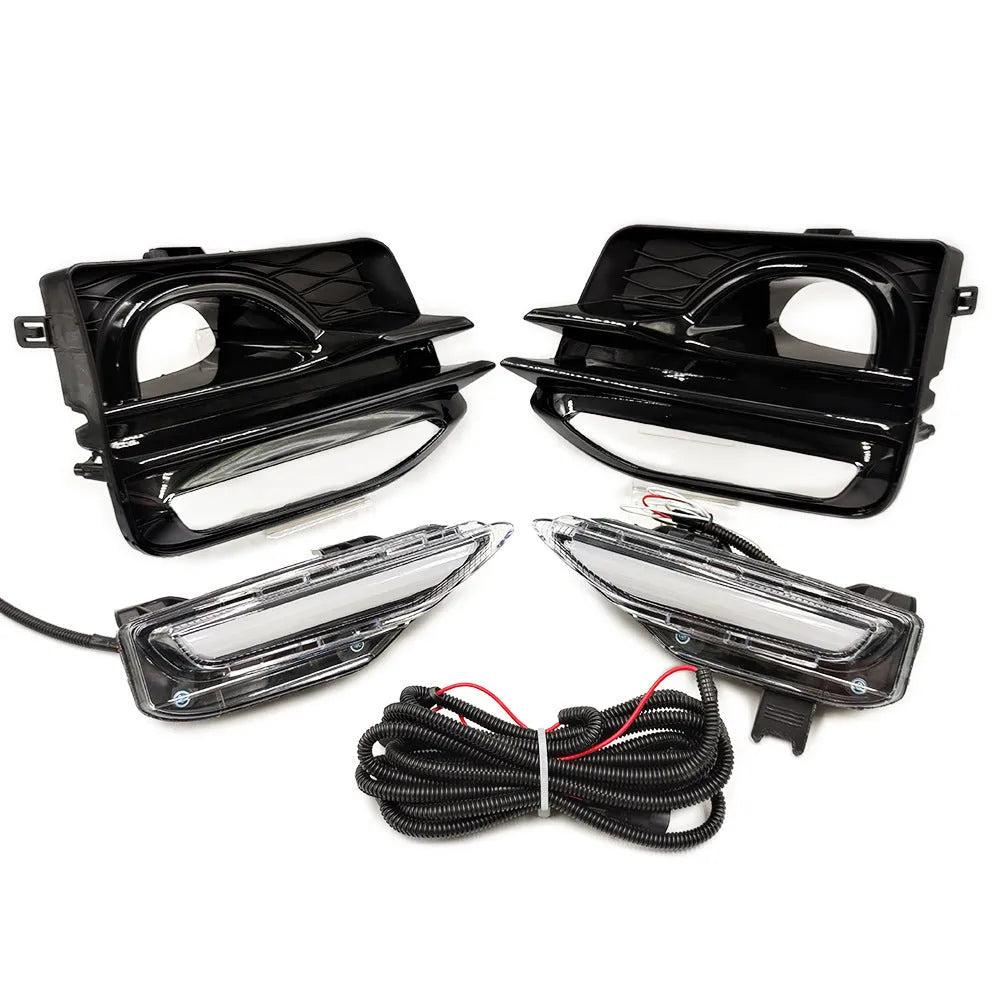 Infiniti Q50 Q70 front bumper LED daytime running and turn signal light with ABS housing