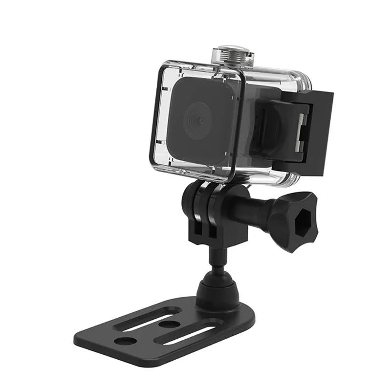 SQ28 Black waterproof outdoor HD sports camera with ABS body and waterproof case