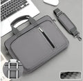 Large capacity portable shockproof nylon notebook bag in beige, designed for laptops