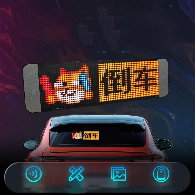 Remote control voice Bluetooth LED display screen with 102*384mm size and multiple connectivity options