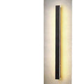 Linear outdoor wall lamp with IP65 waterproof rating and remote control for three light colours.