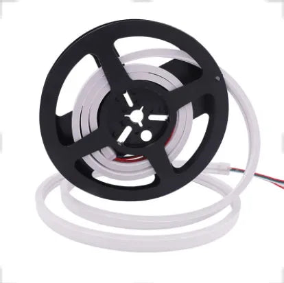 12V flexible LED neon light strip with full colour flowing light, app and voice control, 6x12mm profile