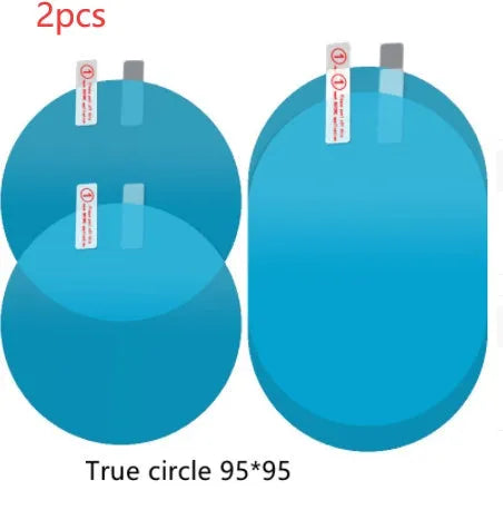 Car rearview mirror rainproof film nano anti-fog sky blue 95mm high strength adhesive
