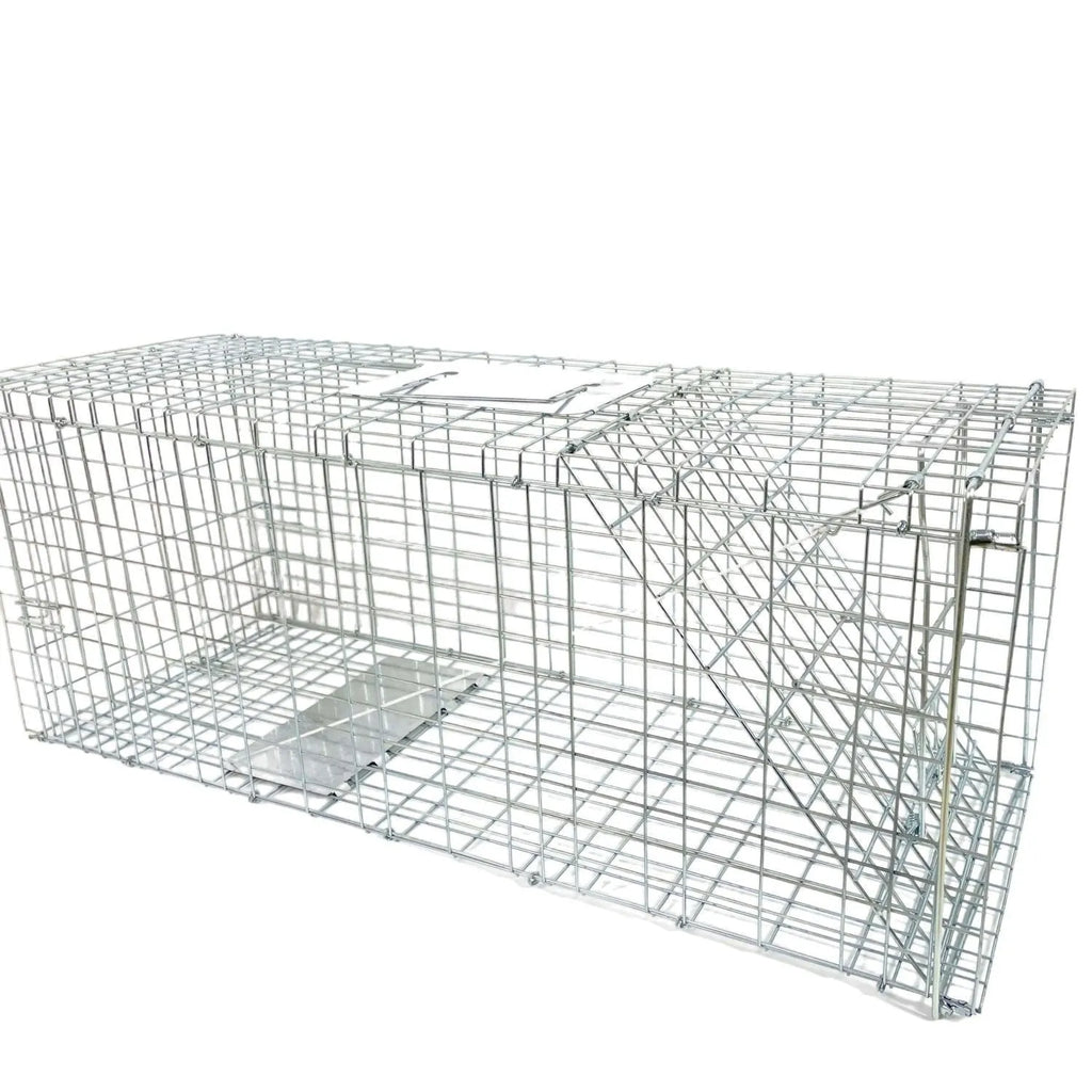 Fully automatic galvanized steel foldable cat trap cage with pedal mechanism