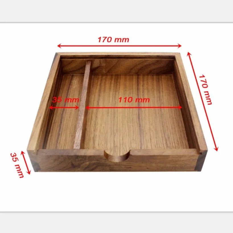 Wooden USB flash drive 32GB in Coffee or Khaki with large square wooden box, USB 3.0 package option shown