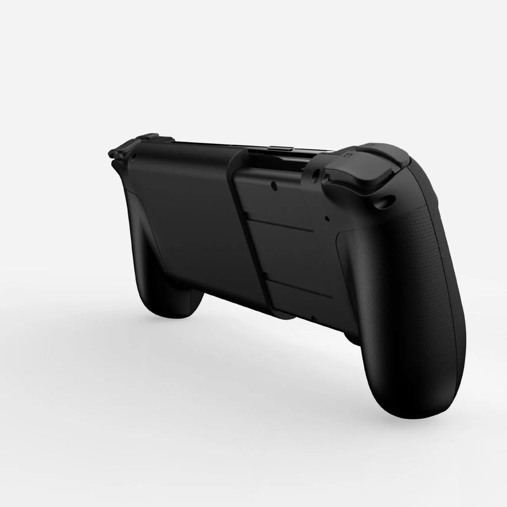 Bluetooth stretching mobile game controller in black, red and blue, or white colours
