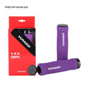 Pair of soft sponge mountain bike handlebar grip covers in black, purple, or biange colours.