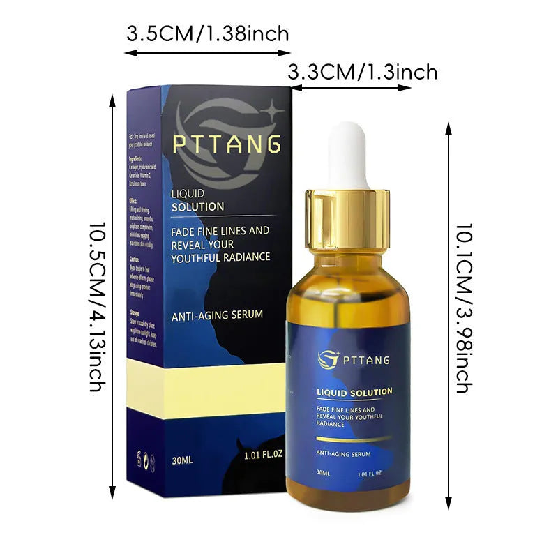Facial moisturising liquid in clear plastic bottle with 10.1 cm height dimensions