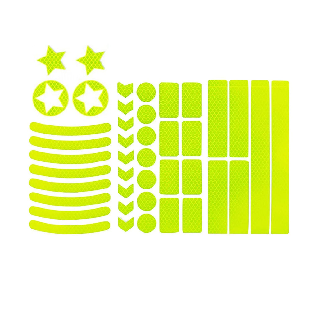 Single sheet of reflective grid pattern safety tape for bicycles in one of four colour choices.