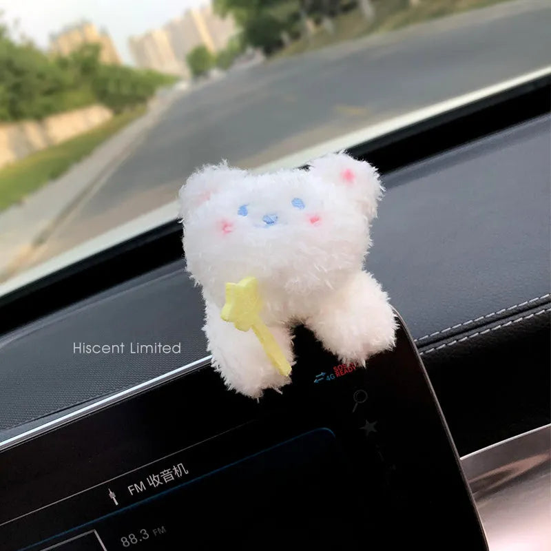 Cotton car dashboard decoration doll in cartoon animal design for pet and child safety