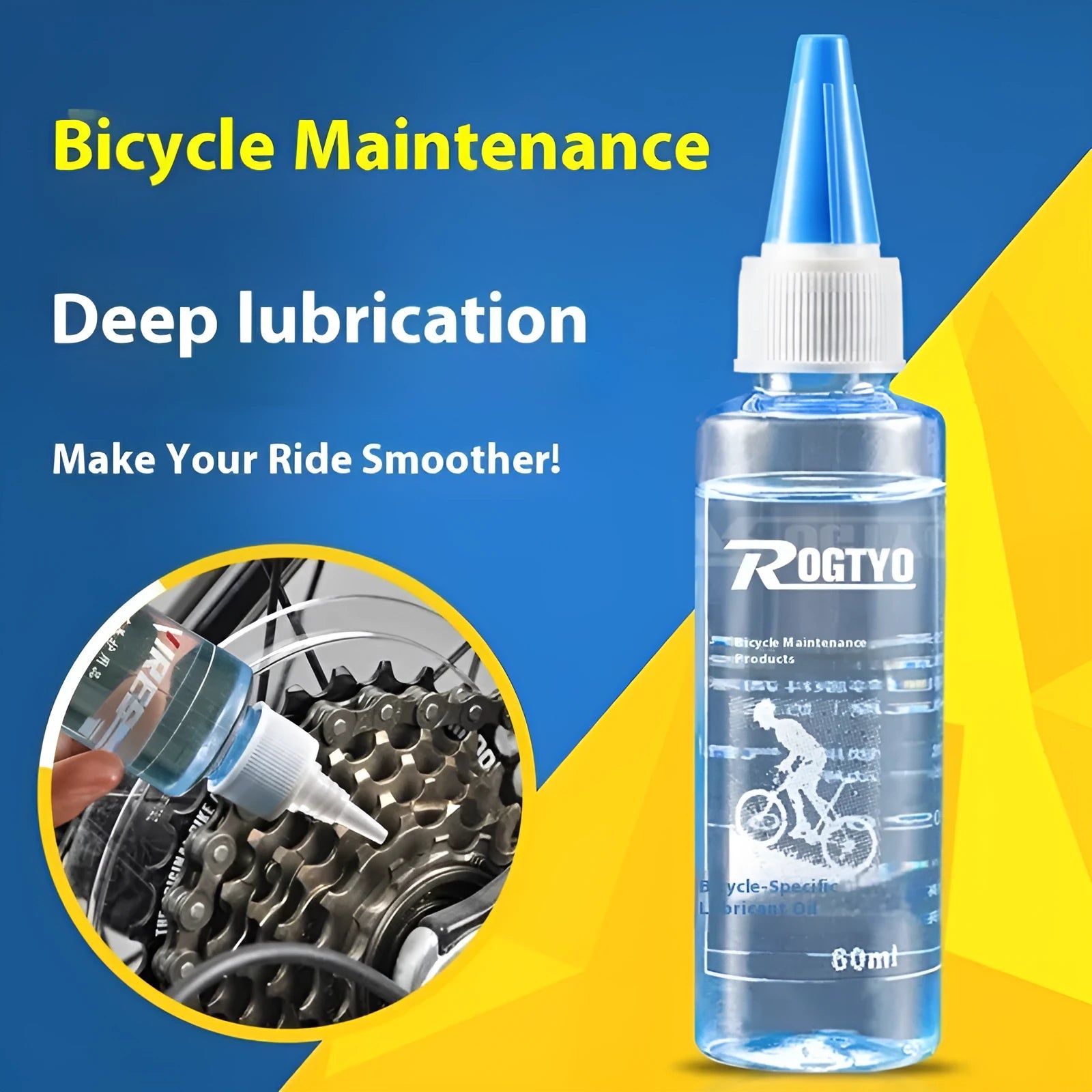 60ml bicycle chain lubricant oil bottle for mechanical maintenance