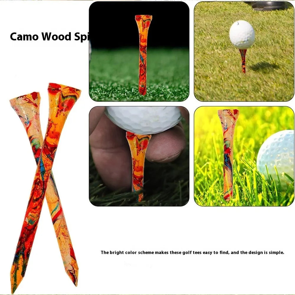 Colourful 70mm golf ball holder made from Hemu material for training organisation