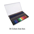 Water soluble coloured pencil set with multiple colours and lead hardness options for painting and drawing