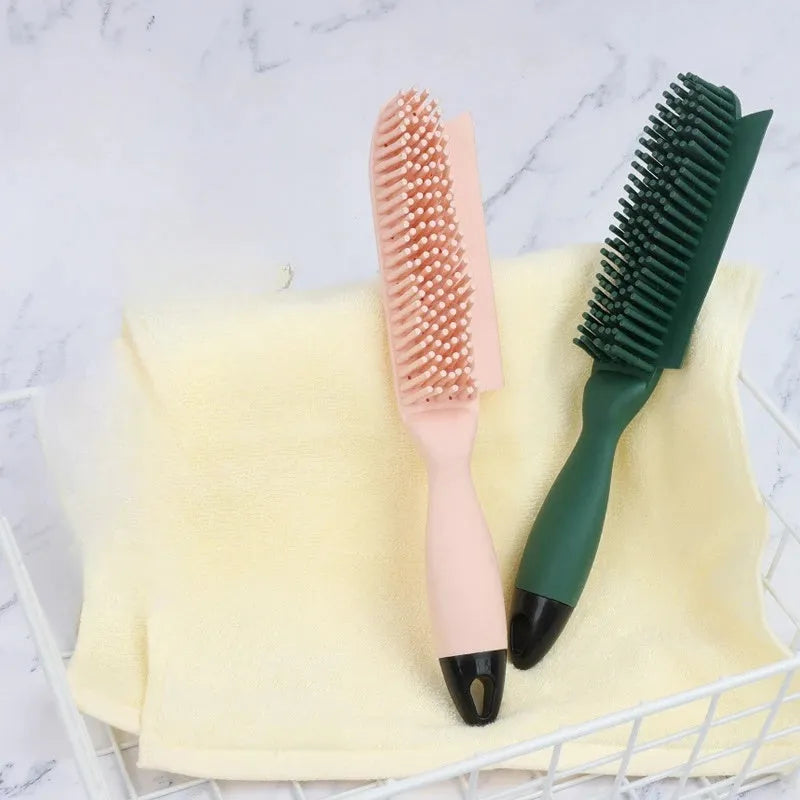 Green dual-sided pet brush with comb and 7.5cm wool sticker plate for hair removal