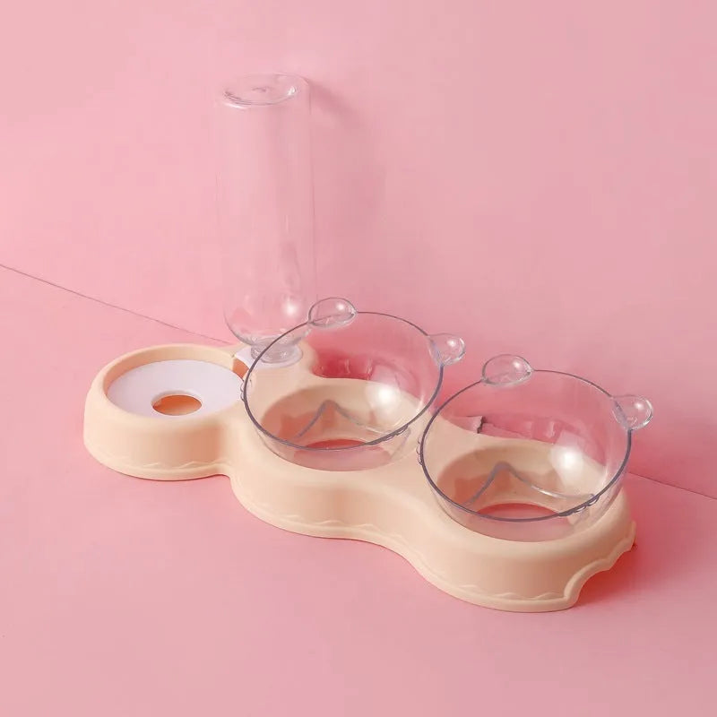 Multi-purpose PP pet tableware cat bowl available in blue, pink, white, yellow, green, dark blue and grey