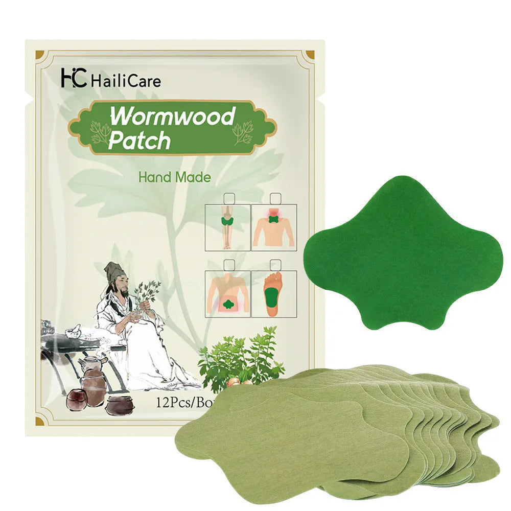 Chinese mugwort herbal patches for knee, back, neck and foot application