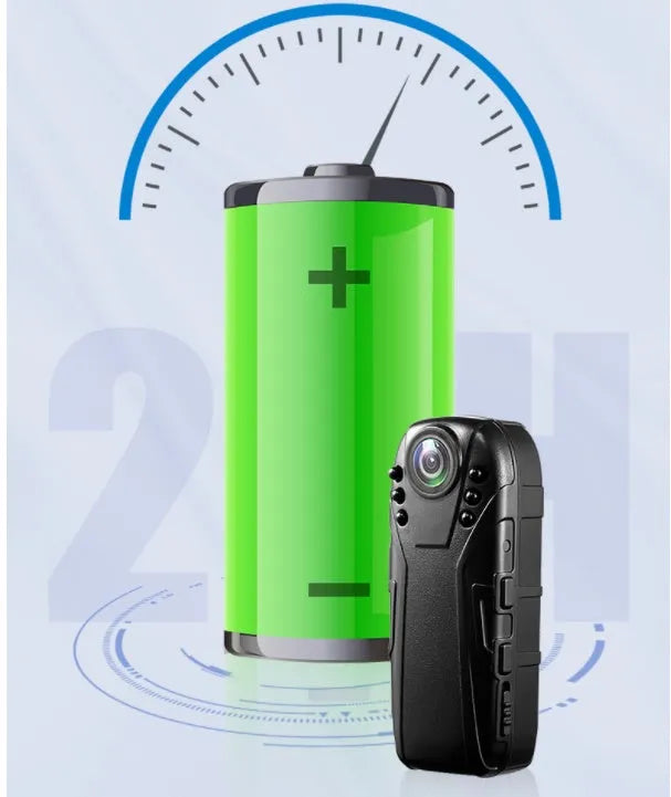 Portable HD 1080P law enforcement recorder with plastic shell, 125° wide angle, and infrared night vision