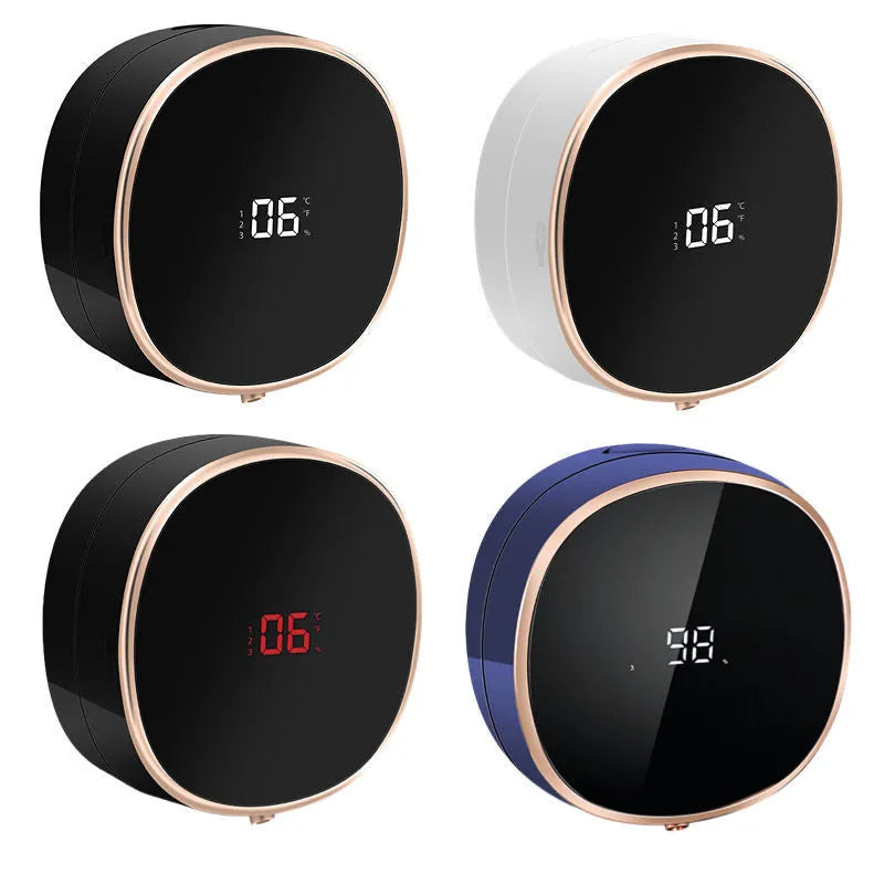 Automatic foam soap dispenser, 280ml, white or black, ABS PC plastic, infrared sensor and USB charging