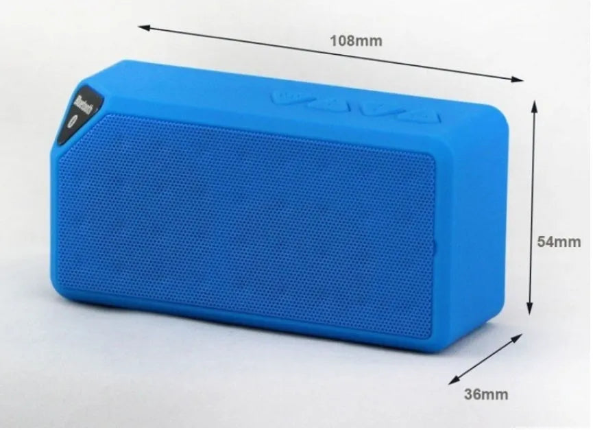 Cannon X3 small cube-shaped wireless Bluetooth speaker in chosen colour on a surface